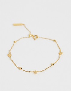 Браслет с покрытием 18-каратным золотом и подвесками Olivia Burton-Золотой