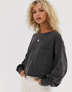 Футболка с длинным рукавом Free People-Черный