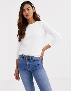 Лонгслив из органического хлопка Brave Soul-Белый