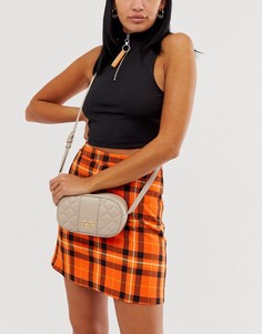 Стеганая сумка через плечо из искусственной кожи Love Moschino-Кремовый