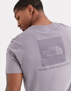 Серая футболка The North Face - Red Box-Серый