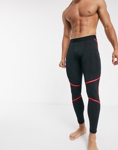 Спортивные леггинсы с эффектом омбре ASOS 4505-Черный