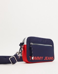 Сумка через плечо с логотипом Tommy Jeans-Темно-синий
