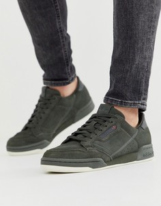 Замшевые кроссовки цвета хаки в стиле 80-х adidas Originals-Зеленый