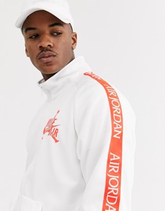 Белый спортивный свитшот на молнии Nike Jordan Air Jumpman