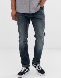 Выбеленные темно-синие джинсы классического кроя Scotch and Soda ralston-Синий