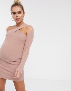 Платье мини ASOS DESIGN Maternity-Коричневый