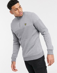 Серый свитшот с молнией Lyle & Scott