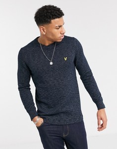Темно-синий джемпер с круглым вырезом Lyle & Scott