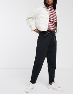 Суженные книзу джоггеры из органического хлопка ASOS DESIGN-Черный