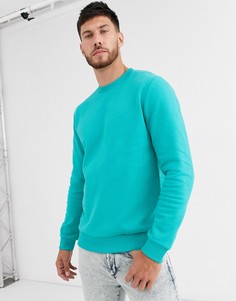Синий свитшот ASOS DESIGN-Серый