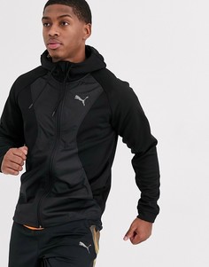 Куртка на молнии с капюшоном Puma Running-Черный