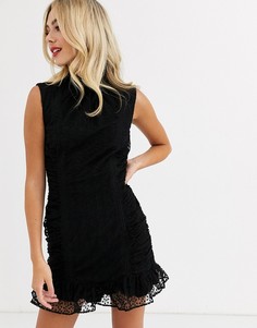 Облегающее платье мини со сборками Stevie May odette-Черный