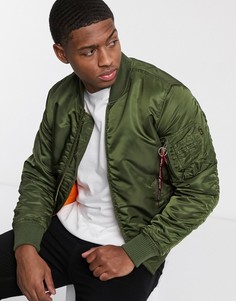 Нейлоновая куртка с карманом MA-1 от Alpha Industries-Зеленый