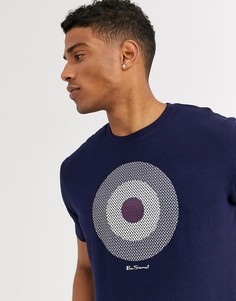 Футболка с принтом в стиле мишени Ben Sherman-Темно-синий