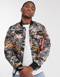 Нейлоновая куртка с карманом MA-1 от Alpha Industries-Черный