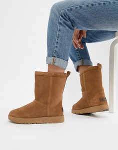 Водонепроницаемые короткие ботинки каштанового цвета Ugg Classic-Светло-коричневый