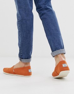 Оранжевые парусиновые эспадрильи Toms-Оранжевый