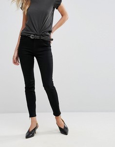 Джинсы скинни с молниями Vero Moda-Черный