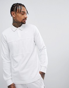 Белая футболка-поло с длинными рукавами Nike SB 885847-100-Белый