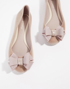 Балетки с бантом Zaxy-Розовый