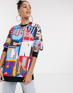Свитшот с принтом Love Moschino-Мульти