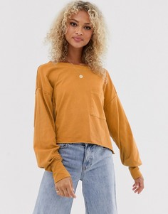 Футболка с длинным рукавом Free People-Медный