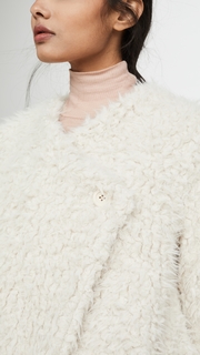 BB Dakota Soft Serve Drape Front Coat