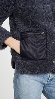 Madewell Blue Sherpa Jacket