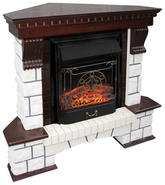 Электрокамин Royal Flame Pierre Luxe угловой с очагом Majestic BL