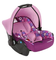 Детское автокресло-переноска Leader Kids Вояж 0-13 кг, группа 0+, Фиолетовый сердечки