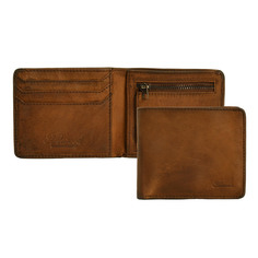 Портмоне мужское Ashwood Leather AL1363/106 коричневое