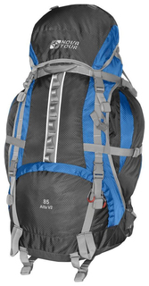 Туристический рюкзак Nova Tour Альфа V2 85 л серый/синий