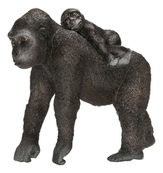 Фигурка животного Schleich Самка гориллы с детенышем