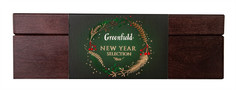 Набор Greenfield коллекция чая и чайного напитка в подарочной деревянной шкатулке 32 штук