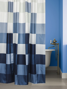 Штора для ванной BATH PLUS RUBIKS CUBE grey blue
