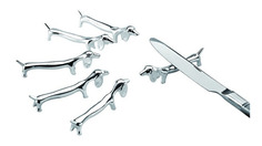 Подставка для ножа, 8 см, 6 шт, Такса Kuchenland E4064