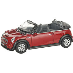 Металлическая машинка Serinity Toys Mini Cooper С кабриолет, бордовая
