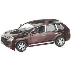Металлическая машинка Serinity Toys Porsche Cayenne Turbo, бордовая