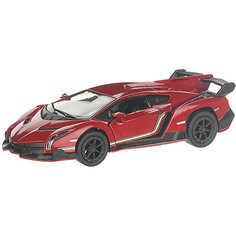 Металлическая машинка Serinity Toys Lamborghini Veneno, бордовая