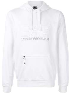 Ea7 Emporio Armani худи с фактурным логотипом