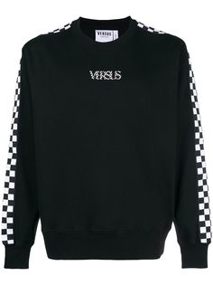 Versus checkered panel sweatshirt
