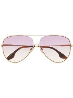 Victoria Beckham солнцезащитные очки-авиаторы с затемненными линзами