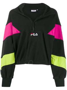 Fila топ в стиле колор-блок с воротником на молнии