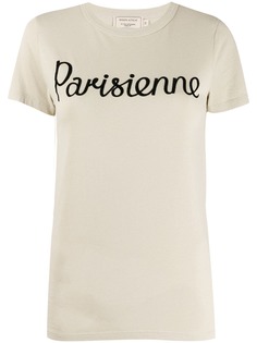 Maison Kitsuné футболка с вышивкой