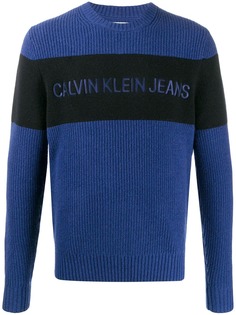 CK Calvin Klein джемпер крупной вязки с логотипом
