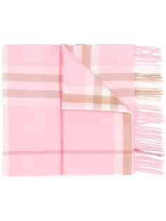 Burberry кашемировый шарф в клетку