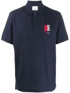 Burberry рубашка-поло с вышитым логотипом