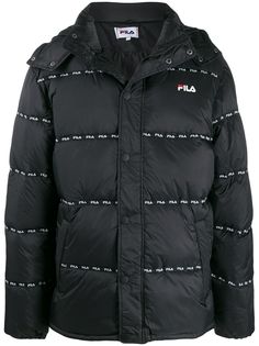 Fila куртка с капюшоном и логотипом