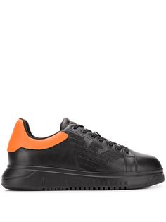 Emporio Armani кроссовки с контрастной стойкой на каблуке